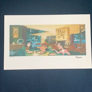 Concept art print from Pixar’s The Incredibles